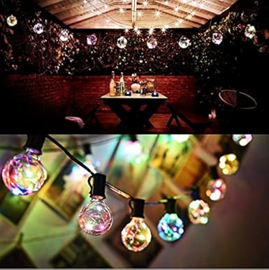 LED Globe Lichterkette Innen Außen Beleuchtung, 24er G40 Glühbirnen, 4M