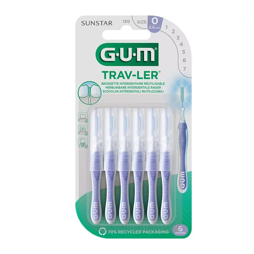 Gum Brossettes Interdentaires Trav Ler 0,6mm réf 1312