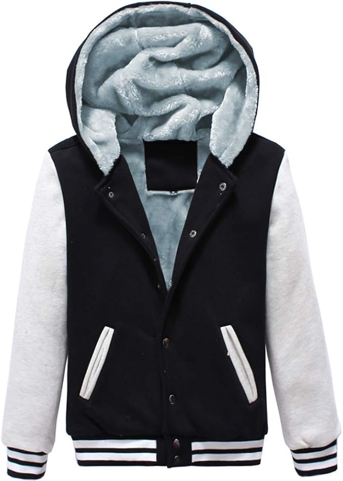 Amazon スタジャン メンズ レディース 男女兼用 パーカー フード付き 裏起毛 冬服 コート アウター 防寒 防風 保温 スウェット コットン おしゃれ カジュアル コート ジャケット 通販