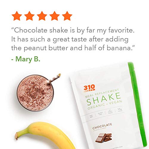 310 Nutrition Vegan Organic Plant Powder and Meal Replacement Shake