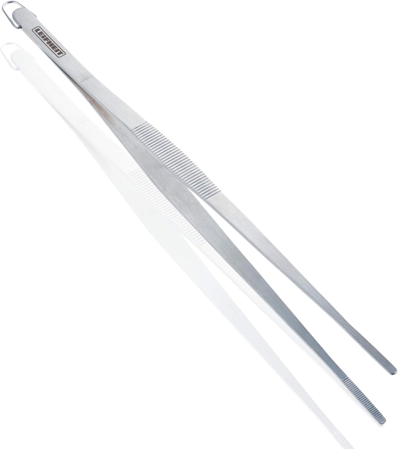 Leifheit Kitchen Tweezers, Narrow Kitchen Tongs, Delicate tongs for Kitchen, Tweezers for Delicate Work, Cooking Tweezers, 20 cm length, 18/8 Stainless Steel