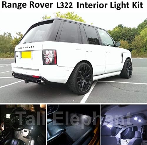 Tall Elephant - PREMIUM RR VOGUE L322 2002-2012 LED INTERIOR KIT LIGHTS XENON WHITE