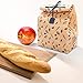 Waxed Canvas Reusable Lunch Bag -100% Biodegradable, Eco friendly and Waterproof, For Women and Men