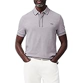 Lacoste Mens Regular Fit Paris Contrast Stretch Piqué Polo Shirt