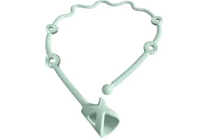 Baby Spoons Self Feeding 6+ Months Holder Strap Highchair Accessories-Gelinor Feeding Aid for Keep Spoon and Forks Set Close at Hand and Off The Ground(Green)-No Spoon