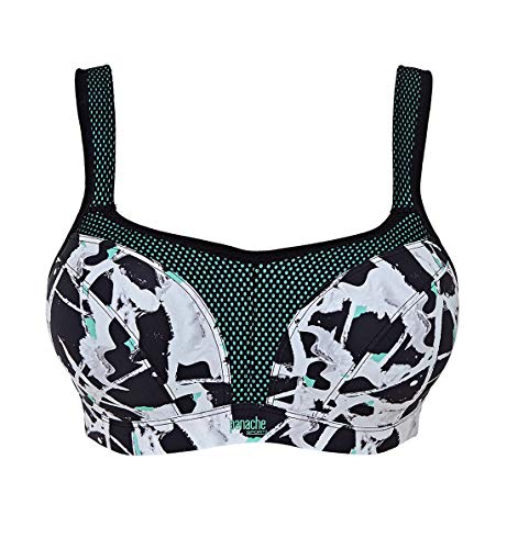 Panache Ultimate High Impact Underwire Sports Bra, 30H, Graffiti - Thumbnail 3