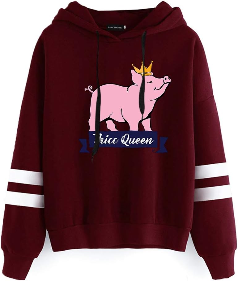 bling bling beauty Women's Funny Shane Dawson Oh My God Pig Hoodie Sweatshirt T-Shirt Pullover Tops