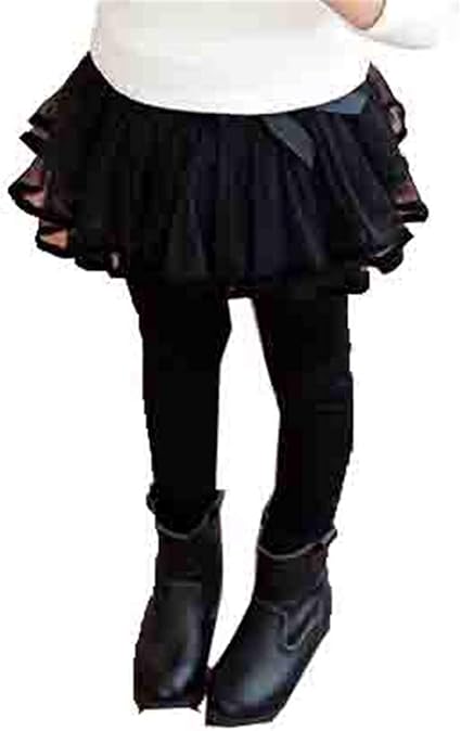 Amazon エージョン ガールズ レギンス スカート キュロット ロング 冬用 厚手 ジュニア 子供服 女の子 フェイクレイヤード 無地 蝶結び 可愛い 冬服 秋冬 ファッション パンツ 通販