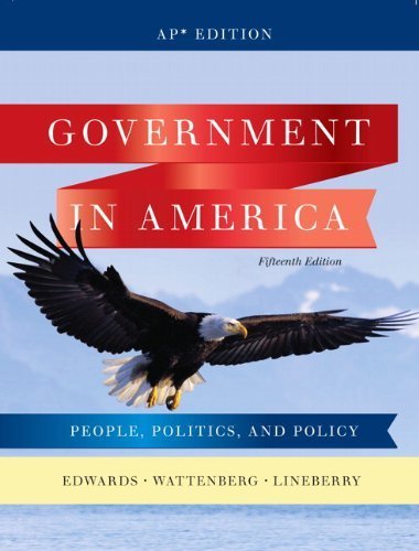 Photo 1 of (USED/FAIR) (BAGGED) Government in America: People, Politics, and Policy (AP Edition), 15th Edition.