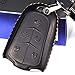 Cadtealir Calfskin Genuine Leather 2000-2018 Cadillac Escalade cts SRX xt5 ATS STS CT6 Smart Prox Remote Key fob Cover case Holder only for 5 and 4 3 Buttons