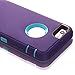 AICase iPhone 6 Plus Case,iPhone 6S Plus Case,[Heavy Duty] [Full Body] Built-in Screen Protector Tough 4 in 1 Rugged Shockproof Cover for Apple iPhone 6 Plus / 6S Plus (Purple/Blue with Belt Clip)