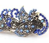 Leegoal Vintage Jewelry Crystal Peacock Hair Clips Hairpins- For Hair Clip Beauty Tools
