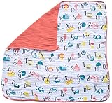 Organic Muslin Baby Toddler Blanket - 100% Hypoallergenic Cotton Bed Blankets - Alphabet by Clover & Sage