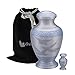 Wings of Love Cremation Urn Set - Large Wings of Freedom Urn with Free Keepsake - Returning Home Adult Urn - Handcrafted Affordable Urn for Human Ashes with Free Token & Velvet Bag