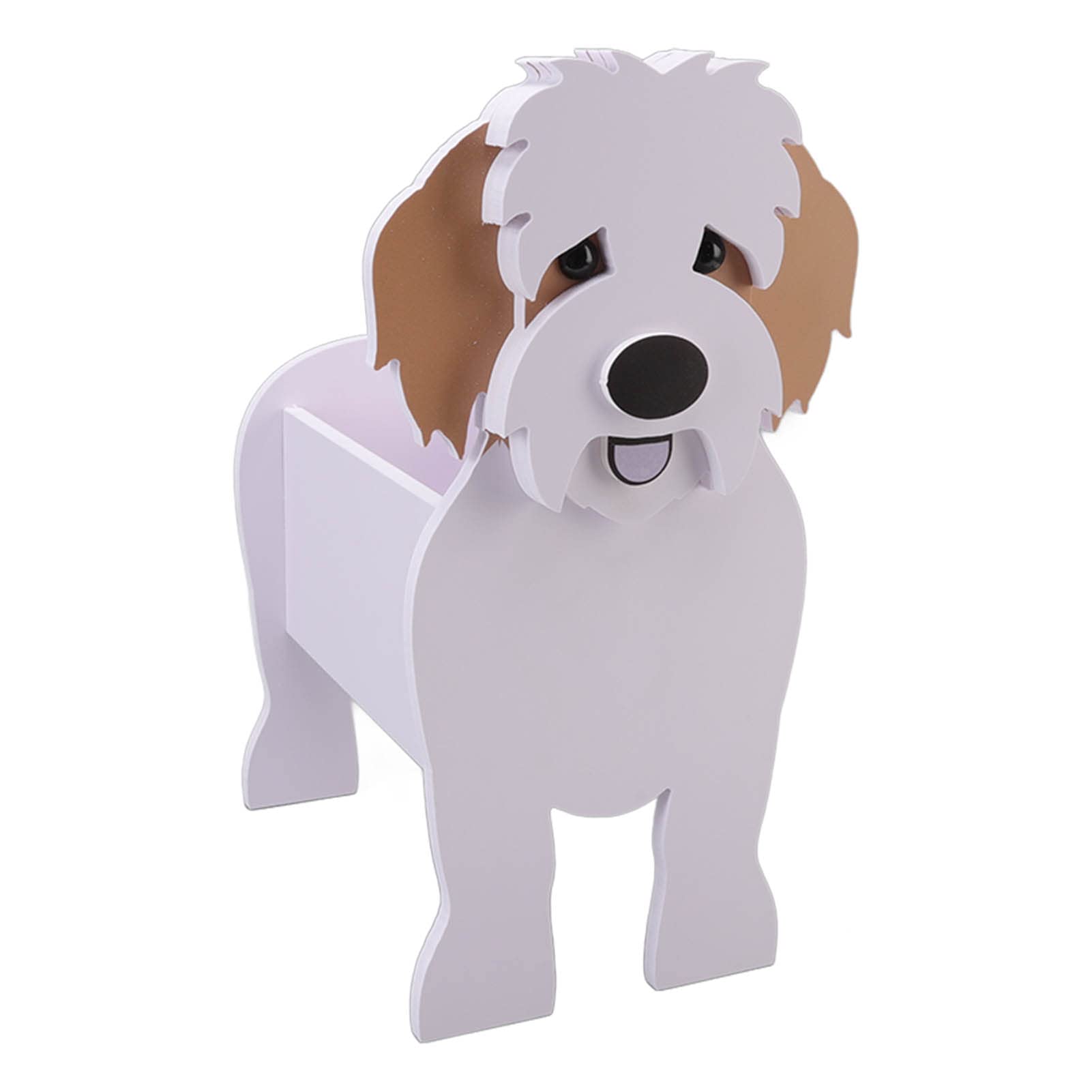 Cute Dog Plant Pot Dog Flower Decoration Plant Container Cute Dog Flower Pot Dog Shaped Planter Pot Handicraft Plant Container Holder for Outdoor Indoor