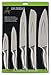 Quality Kitchen Knife Set – 5 Kitchen Knives with Sheaths - Paring, Utility, Bread, Carving, Chef Knife - Non-Stick Coating for Easy Cutting and Cleaning - Extra Sharp Stainless Steel Blades