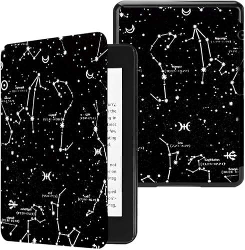 Capa Para Kindle Paperwhite 12ª Geração 7” (SA569P e SA568B) e Kindle Colorsoft 1ª Geração (SA58CB e SA59CP) – Auto Hibernação – Fechamento Magnético – Leve e com Encaixe Perfeito (Constelações)