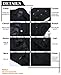 Match Mens Wool Blend Classic Pea Coat Winter Coats(010, Black XX-Large)
