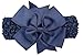 Wehous 8 Pcs Baby Girl's Headbands Turban Chiffon Hairband for Newborn and Children Pink