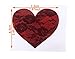 5 Pairs Sexy Lace Adhesive Nipple Cover Pasties Bra Halloween & Christmas Style (Red Love Heart)