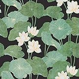 RoomMates Black Lily Pads Peel and Stick Wallpaper
