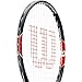 Wilson Federer Junior Tennis Racquet (25-Inch, Black/Red)