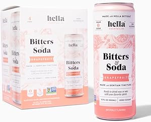Hella Cocktail Co. Grapefruit Bitters & Soda 4Pk, 12 Fz