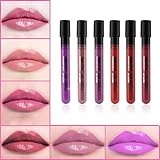Lookatool 6 PCS Lip Gloss Lipstick Matte Velvet Waterproof Super Long Lasting Not Fade