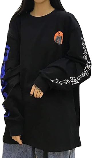 Amazon Mengfanレディース パーカー 春 秋 シンプル Bf原宿風 ファッション 韓国風 トレーナー パーカーブラック トレーナー パーカー 通販