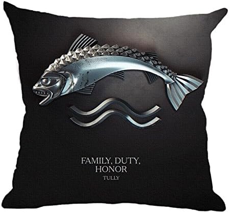 Oitoere Vintage Game of Thrones Cushions Cover Cotton Pillowcase Square Pillow Cover