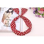 1950s Square Chiffon Scarf and polka dot headband Costume Accessories Set for Women 1950s Square Chiffon Scarf and polka dot headband Costume Accessories Set for Women
