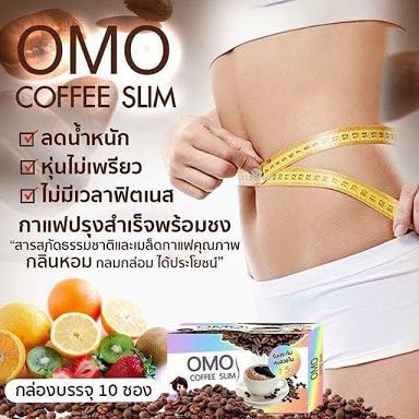3 Boxes X OMO Coffee Sliming Dietary Supplement Drink Instant Heal Sugar Free(15 G.x 10 Sachets)