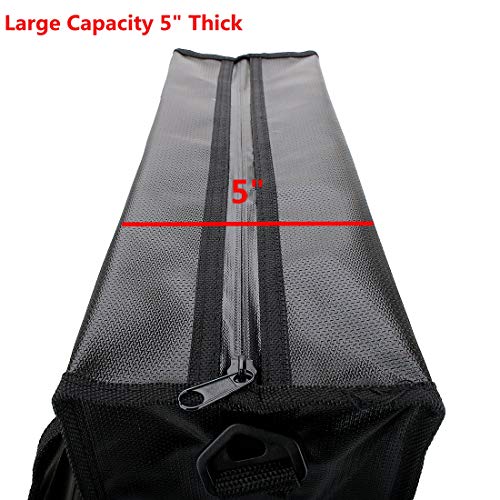 Large Fireproof Bag Anti-Irritation 15 x 12 x 5â€ Silicone Coated Fire Water Resistant Money Bags XL Size Safe Storage for Money, Documents, Jewelry and Passport