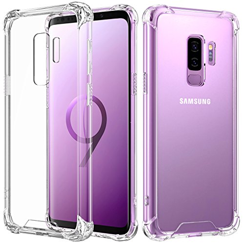 Samsung galaxy s9 plus case, moko crystal clear tpu bum…