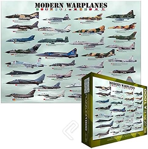 Modern Warplanes Puzzle (1000 pieces 26.5" x 19.25")