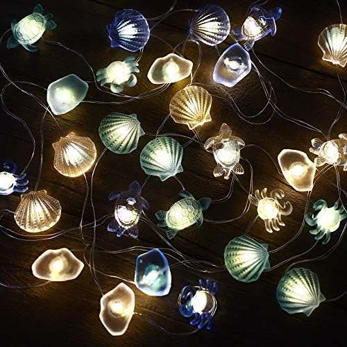 Led Lichterkette Mit Batterie Maritime Deko Maritim Muscheln
