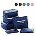 6 Set Packing Cubes,Travel Luggage Organizer-3 Travel Cubes + 3 Pouches
