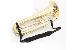 HogarTech Brass Instrument Strap Baritone Euphonium Alto Sax | Adjustable 195 cm | Breathable Cotton Shoulder Support
