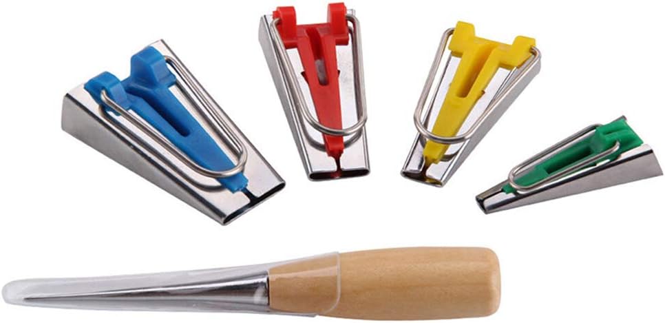 Sortim 4 Size Fabric Bias Tape Maker Binding Tool Quilting 6mm 12mm 18mm 25mm DIY Sewing Tools New