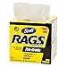 Scott Pro Grade Rags In A Box (39364), Shop Towels for Solvents & Heavy-Duty Jobs, White, 200 Wipes / POP-UP Box