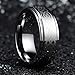 King Will 8mm Mens Tungsten Carbide Ring Laser Celtic Knot Polish Edge Wedding Band Size 7-14