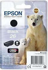 Epson 26 Polar Bear Black Genuine Claria Premium Ink Cartridge T2601 view 3