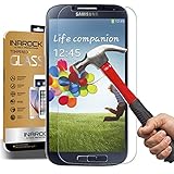 [3 Pack]Screen Protector for Samsung Galaxy S4, InaRock 0.26mm 9H Tempered Glass Screen Protector for Samsung Galaxy S4 I337 I545 M919 I9500 L720 Most Durable [Easy-Install Wings]
