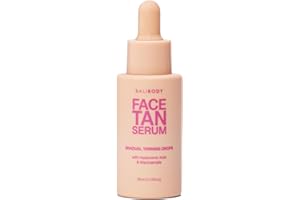 Bali Body Face Tan Serum | Gradual Face Serum for a Customizable Tan | Lightweight, includes Hyaluronic Acid & Niacinamide for All Skin Types | Vegan, Cruelty Free, Australian Made (30 ml/1.01 fl oz)