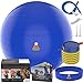 Exercise Ball Balance Anti-Burst Balls | Best Professional Stability Set – Yoga Large Thick Fitness Ball With Pump & Accessories, Extra Pins For Valve, Premium Elastic Loop &Hard Cover Workout Guide …