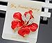 niceEshop(TM) Women Fashion Colorful Rose Flower Elegant Rhinestone Brooch Pin