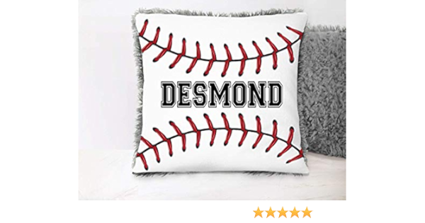 personalized baseball pillow