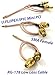 Pack of 4 RF U.FL(IPEX/IPX) Mini PCI to SMA Female Pigtail Antenna Wi-Fi Coaxial RG-178 Low Loss Cable (4 inches (10 cm))