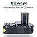 Biswaye 18V 2.5Ah 2500mAh Lithium Ion Replacement Battery for Ryobi ONE+ Plus P122 P102 P103 P104 P105 P107 P108 P109
