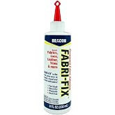 Beacon Fabri-Fix Permanent Fabric Adhesive, 8 oz | Fast Grab &bull; Quick-Drying &bull; Washable &bull; Acid-Free &bull; No Heat or Mess